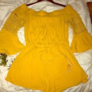 yellow romper